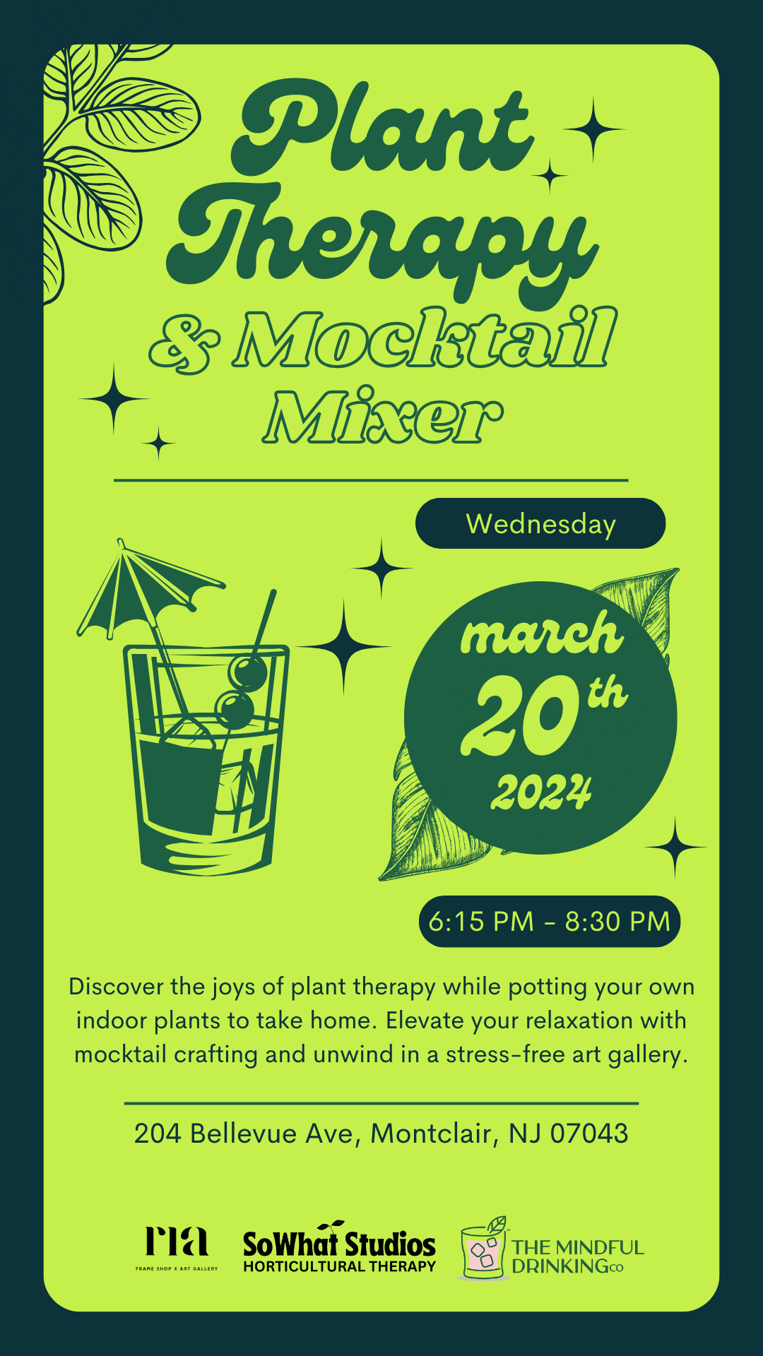 Plant Therapy & Mocktail Mixer